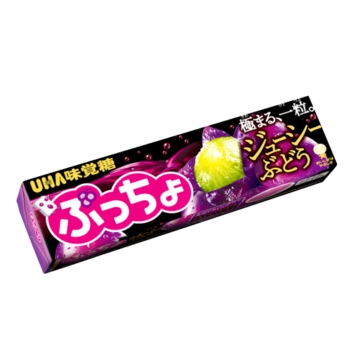 UHA味覚糖 ぷっちょスティックジューシーぶどう ×10個 （24年7月31日）