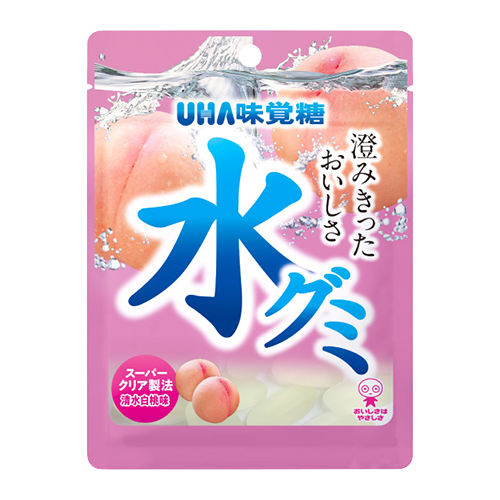 UHA味覚糖 水グミ清水白桃×１０　2024/11/30～12/31